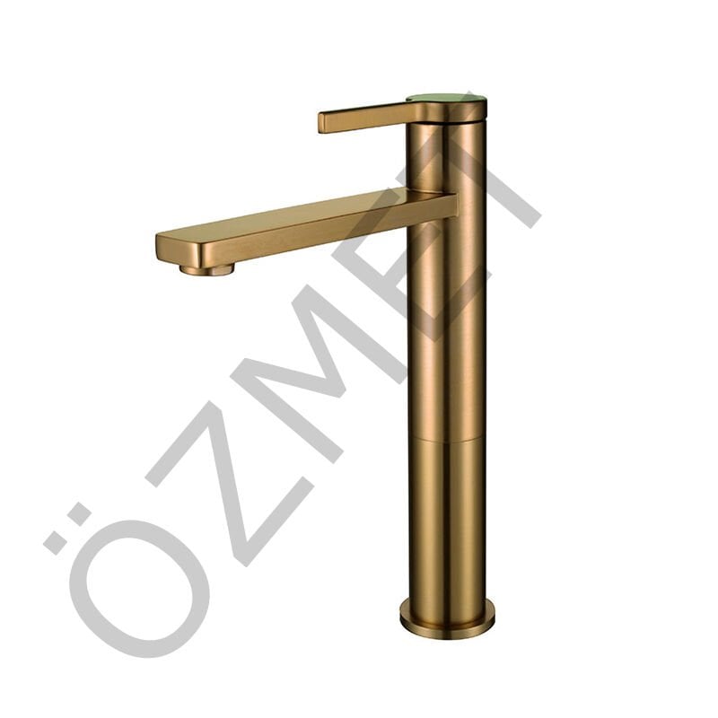 Bold Çanak Tipi Lavabo Bataryası Mat Altın 910008