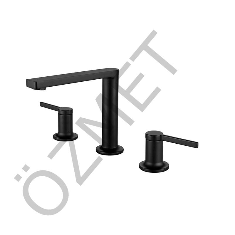 Bold 3 Delikli Lavabo Bataryası Siyah 910561B