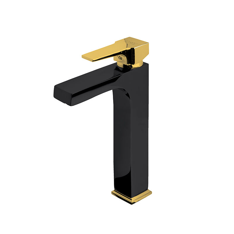 Aqua Çanak Tipi Lavabo Bataryası Siyah / Altın 941001BG
