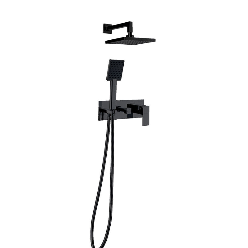 Aqua Ankastre Banyo Batarya Seti Siyah 851141B