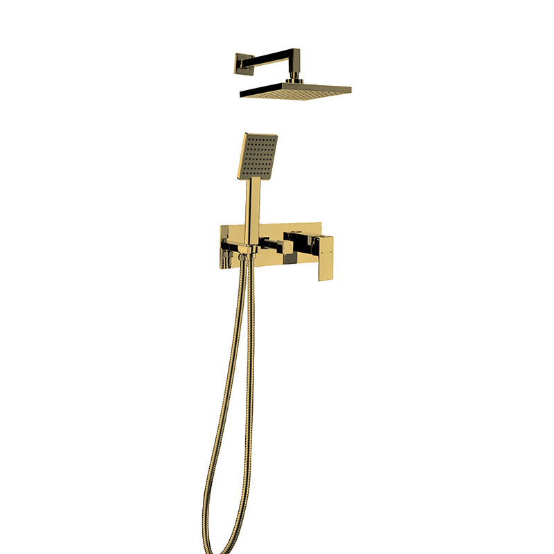 Aqua Yatay Ankastre Banyo Batarya Seti Altın 851141G