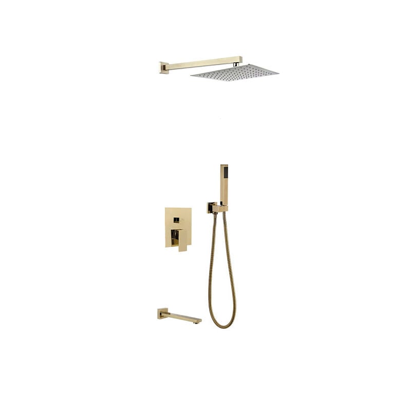 Aqua Ankastre Banyo Batarya Seti Mat Altın 941111SM