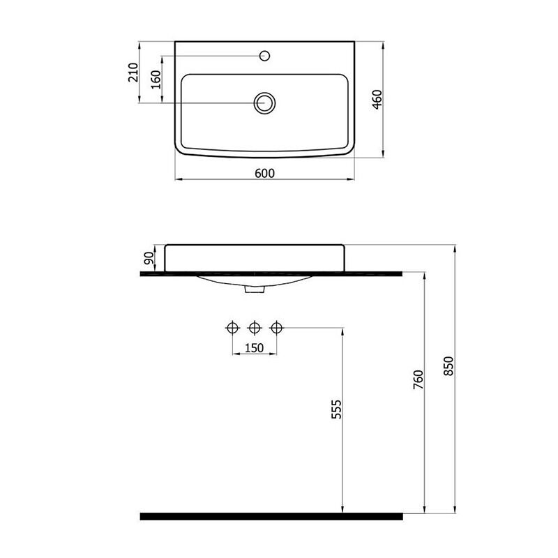 Aqua Lavabo 5022 (AQU.L.060)